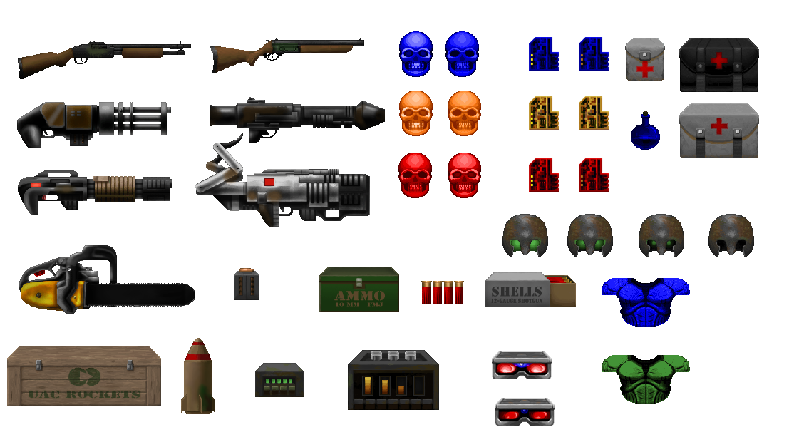 original doom sprites