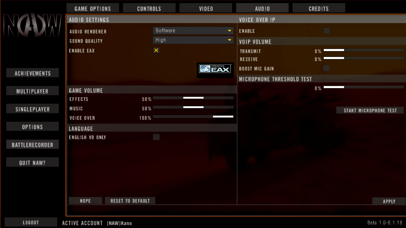 New UI! news Nations At War! mod for Battlefield 2