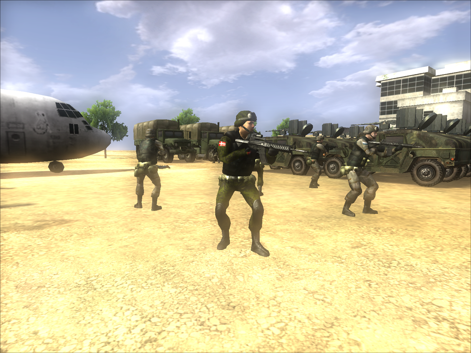 get through the minefield in black hawk down team sabre