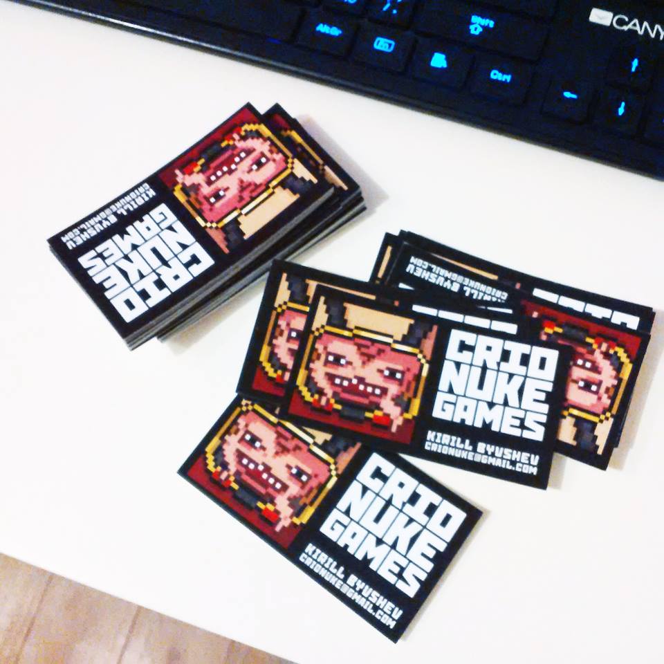 Business cards with Krang