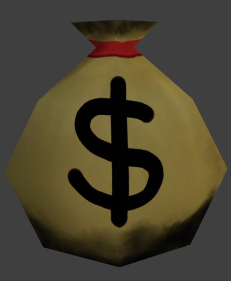 Money Bag Render Image