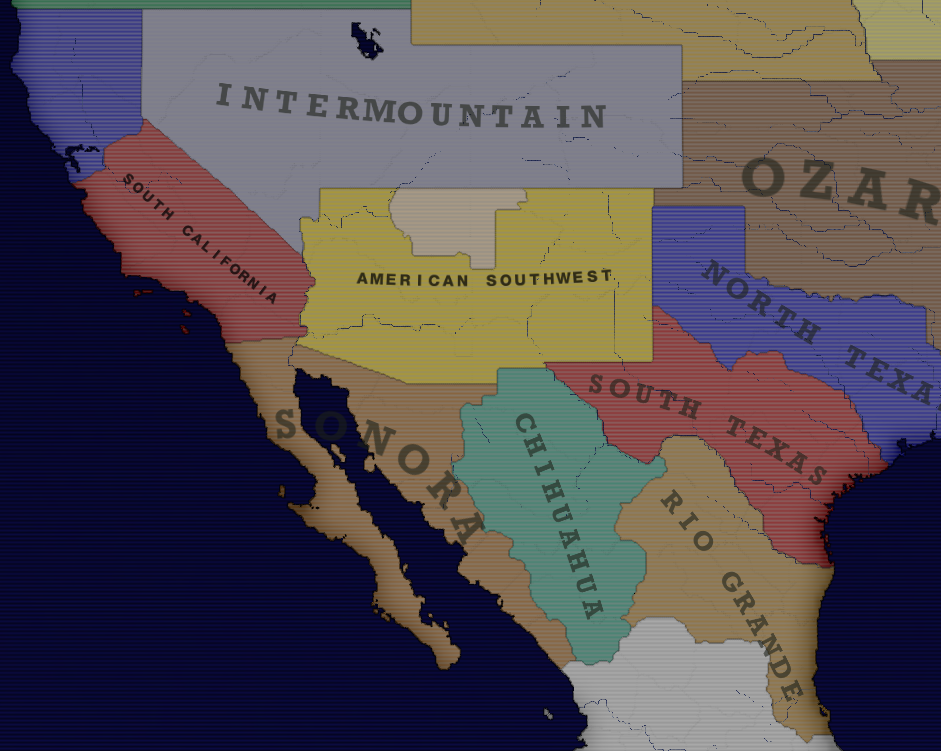 An image of the American Southwest by version 0.09