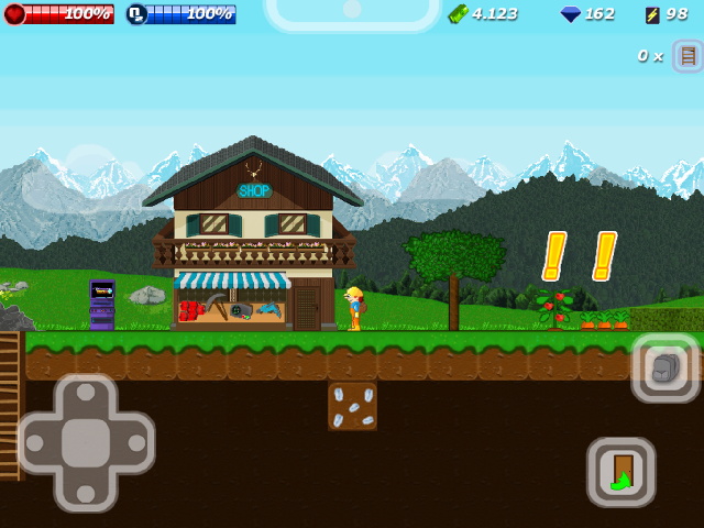 Treasure Miner Free - a 2d mining adventure::Appstore