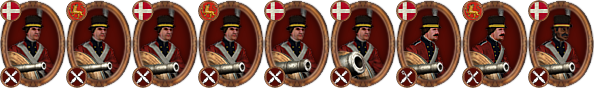 denmark artillery icons