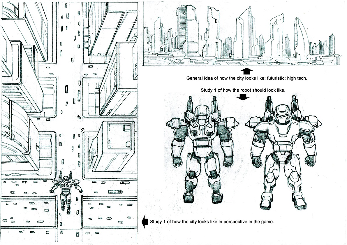 Robot Game Concept Art 01