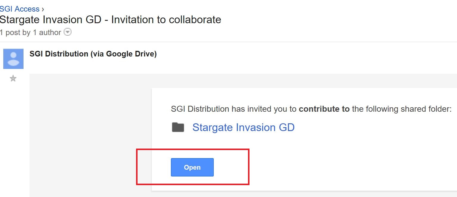 SGI Distribution Invitation
