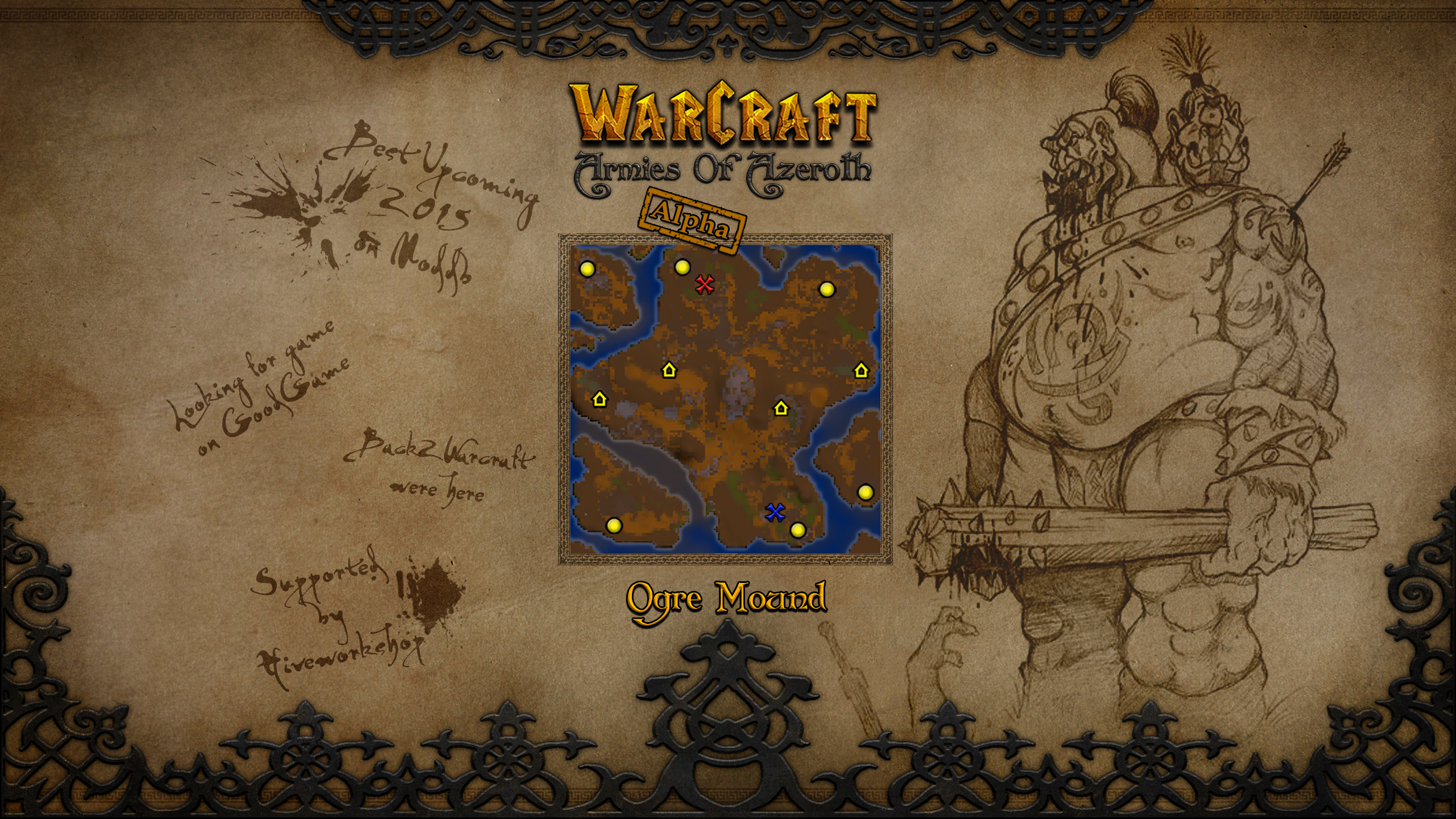 Tails of azeroth blue is better. Карта варкрафт 2. Warcraft 2 карта Азерота. Огр Warcraft 2.