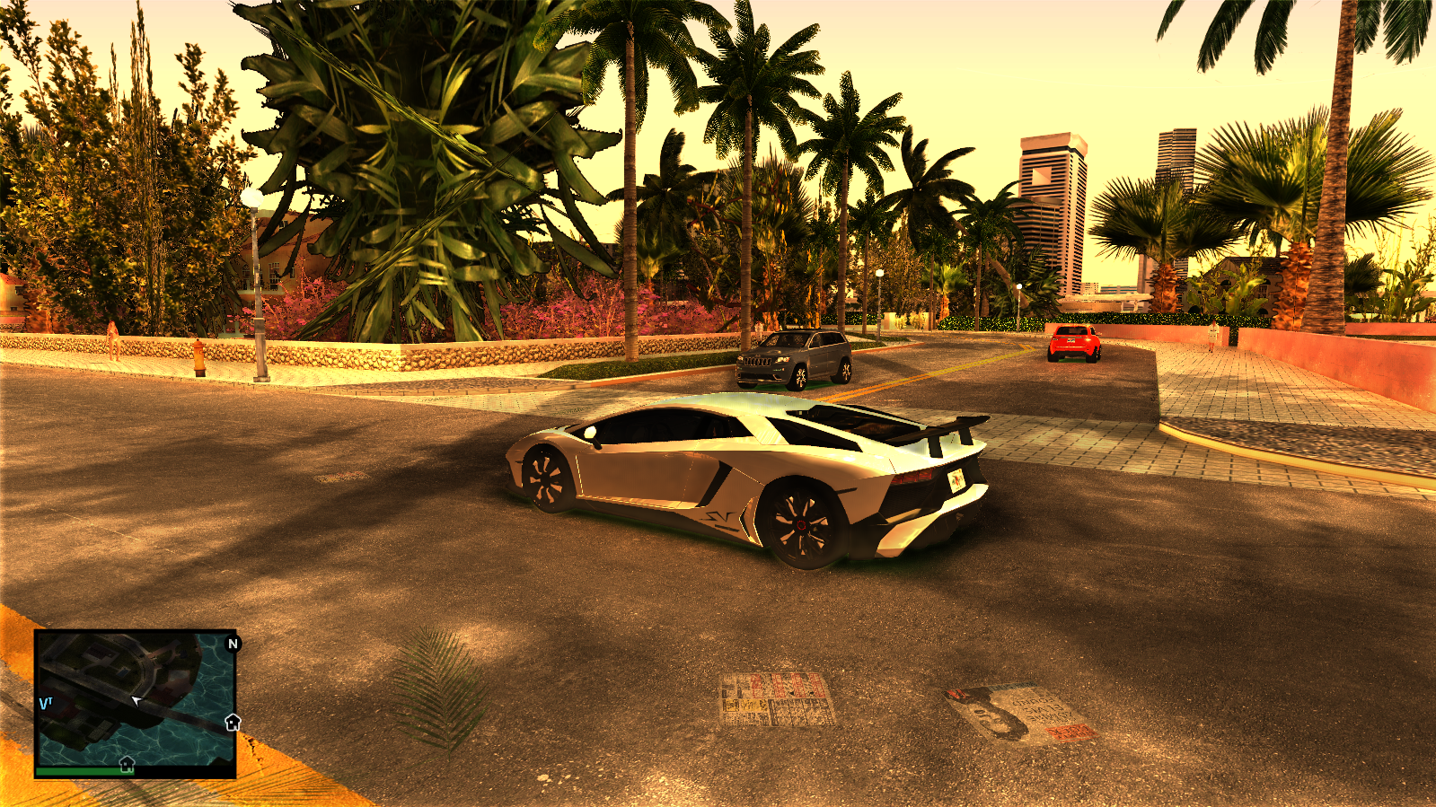 GTA Vice City Modern mod version 1.2 adds new textures and HD grass,  features LOD fixes