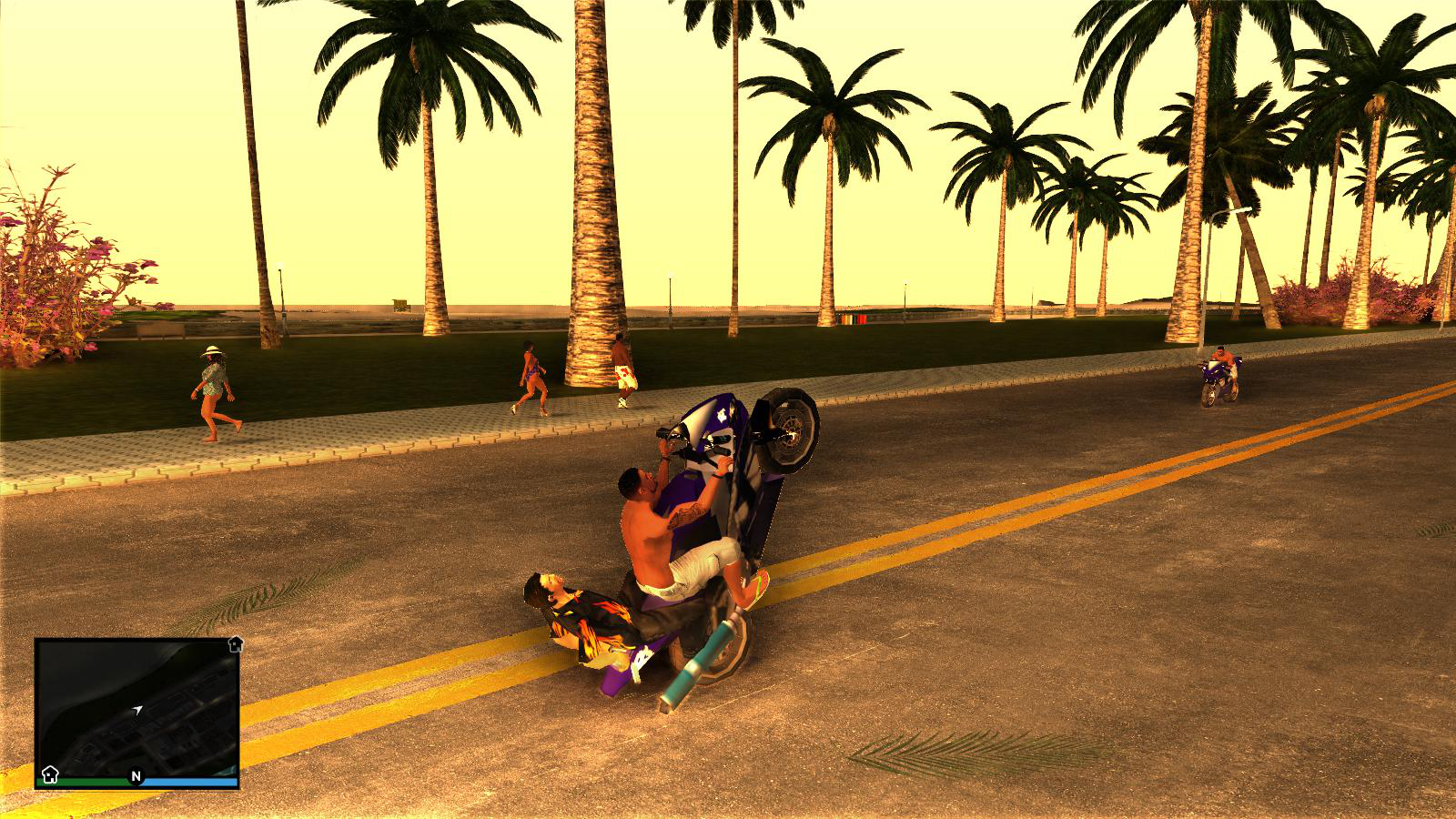 GTA Vice City Modern mod version 1.2 adds new textures and HD grass,  features LOD fixes