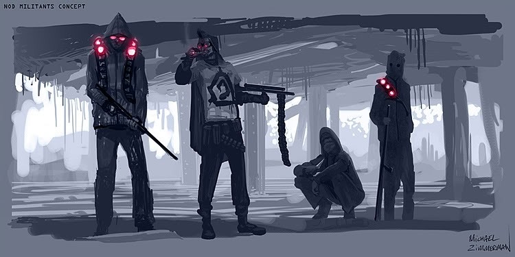 Militants Concept Art inspires Nod Rebel Infantry