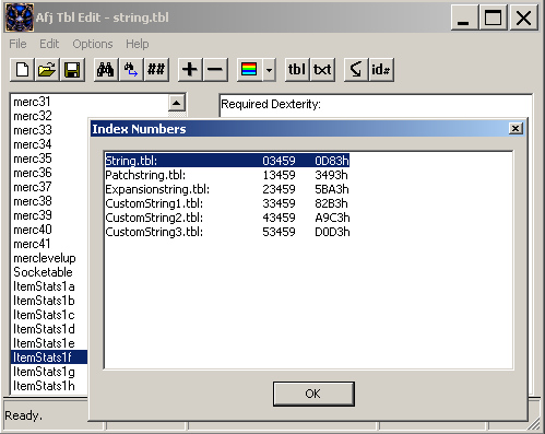 StringTblIndex