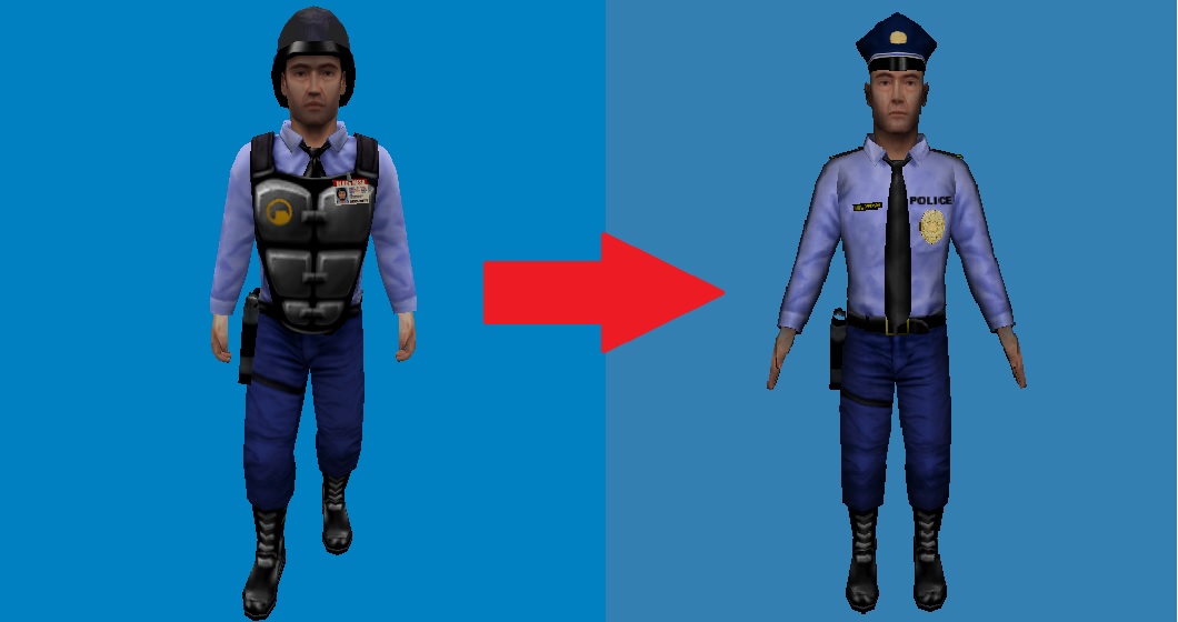 a generic police officer from the mod