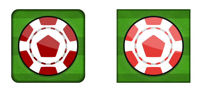 SimBettingFootball old (left) and new (right) icon