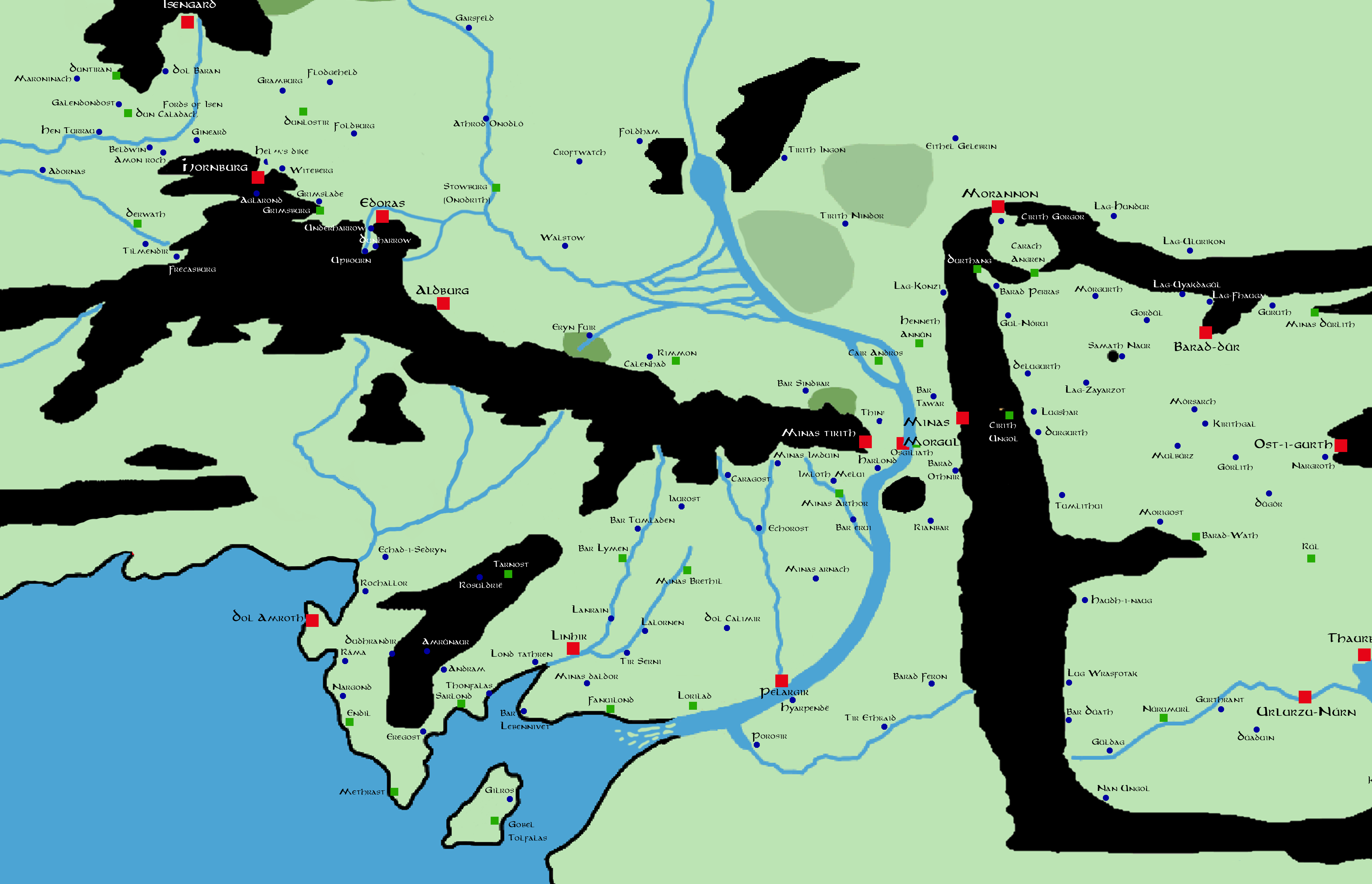 Arda Lotr Map All players start with a few essential starter items