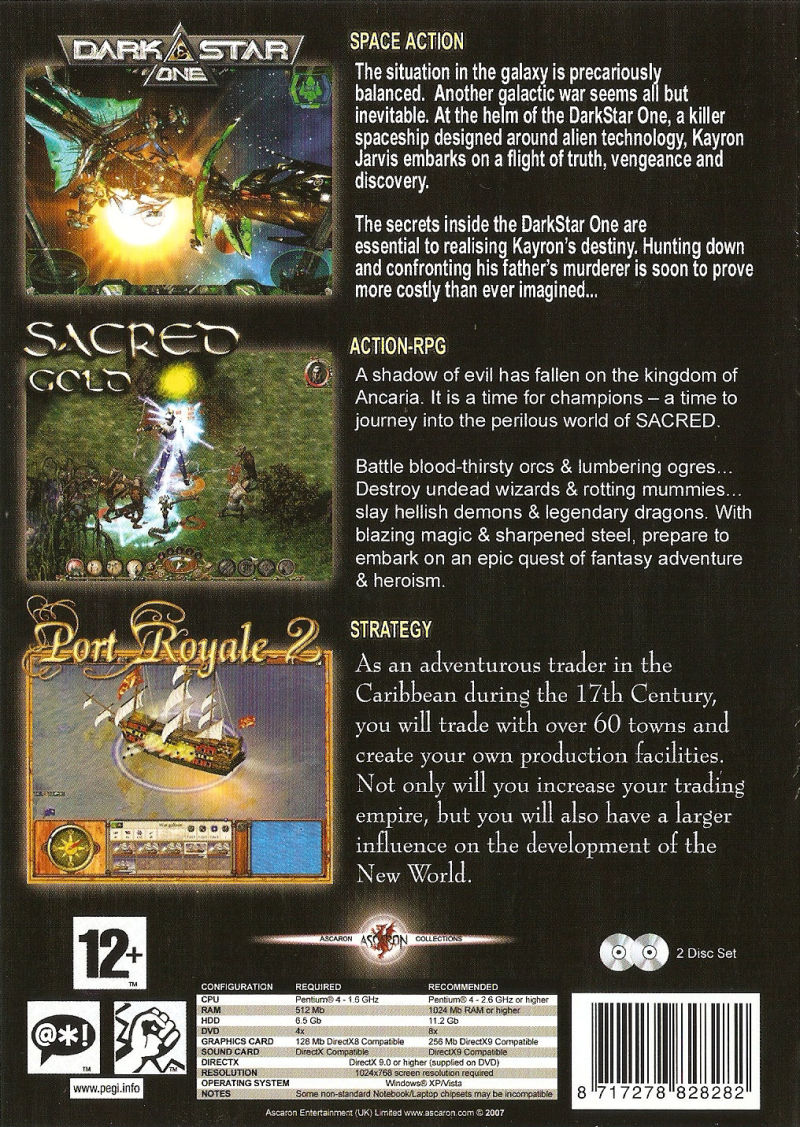Ascaron Collections vol 2 back cover