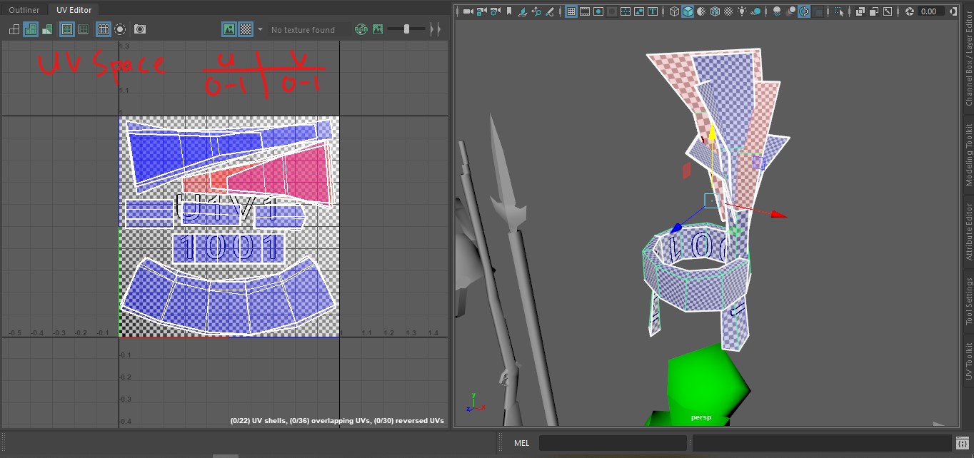 maya uv space