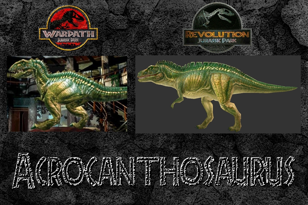 Acrocanthosaurus comparison