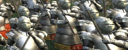 dismounted latin knights