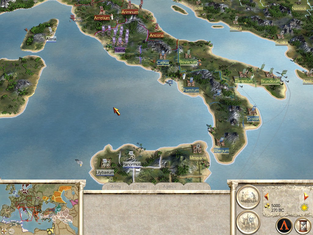 rome total war campaign map lag