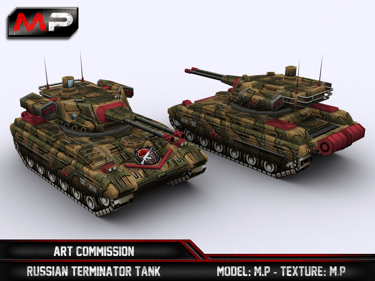 BMOT Terminator (military vehicle tank support) - Modelo 3D - 32936 - Model  COPY - Português