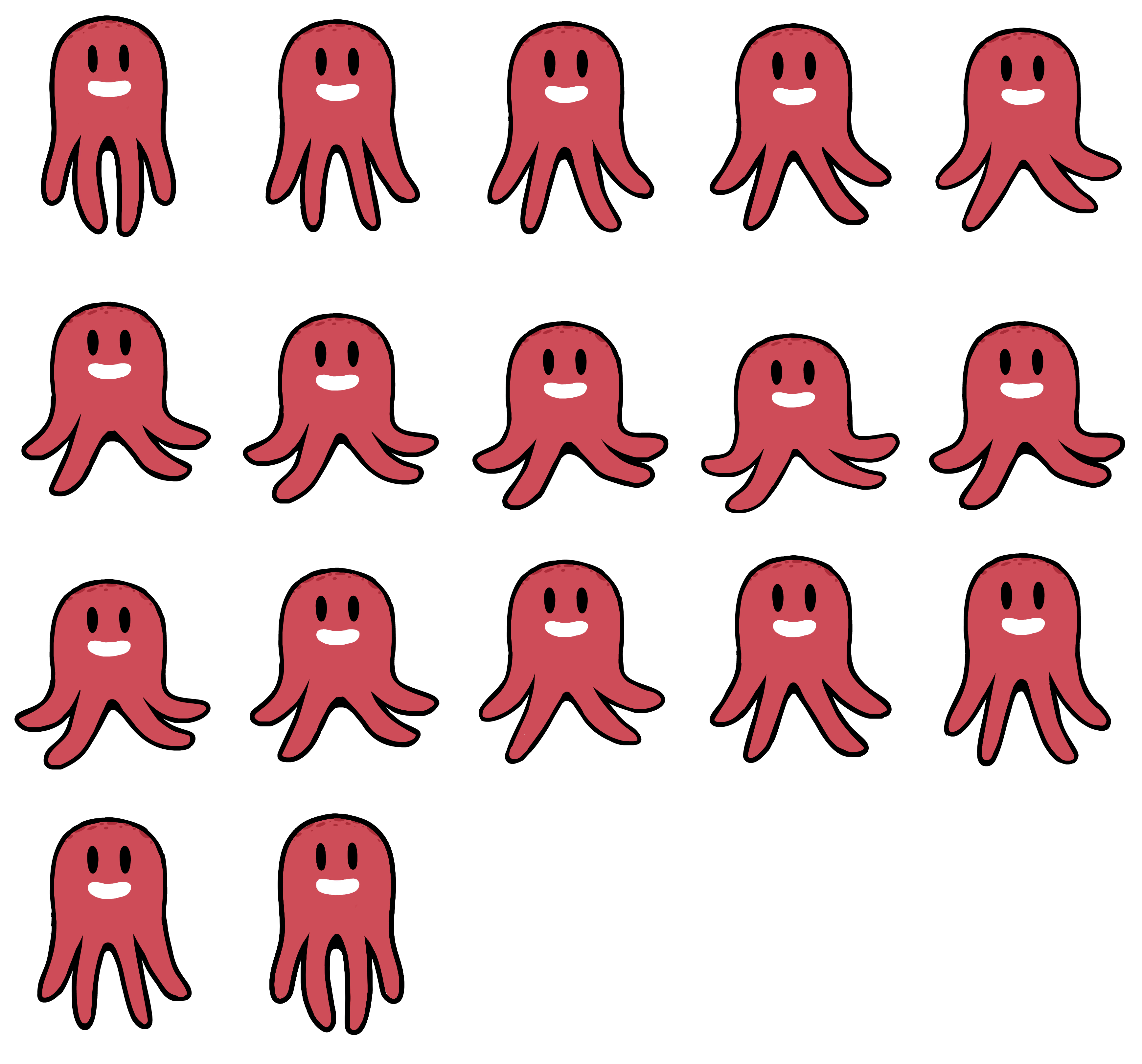 Octopus Sprite Sheet