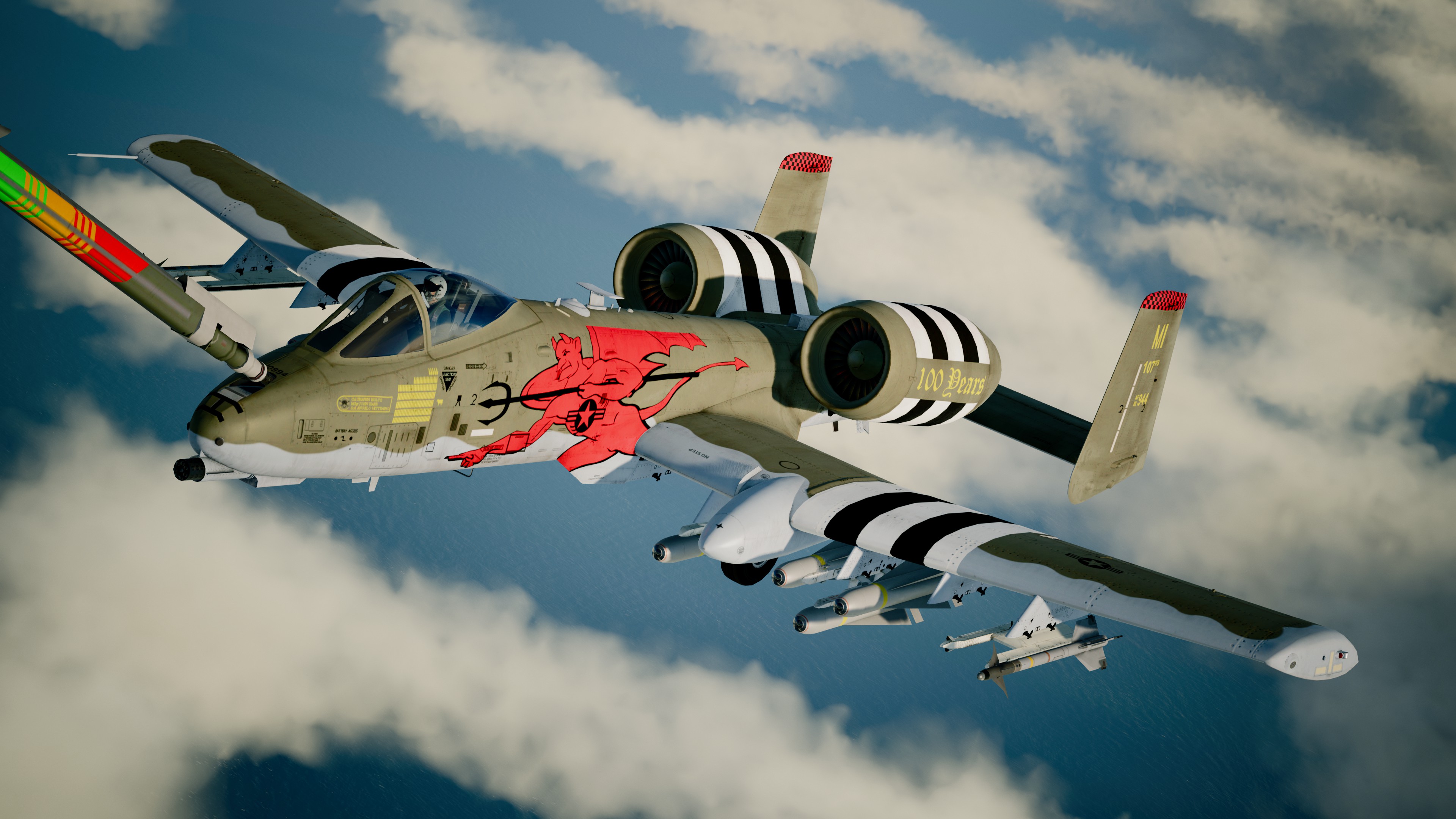 A-10C Thunderbolt 107th FS, Red Devil 100th Anniversary addon - Ace ...