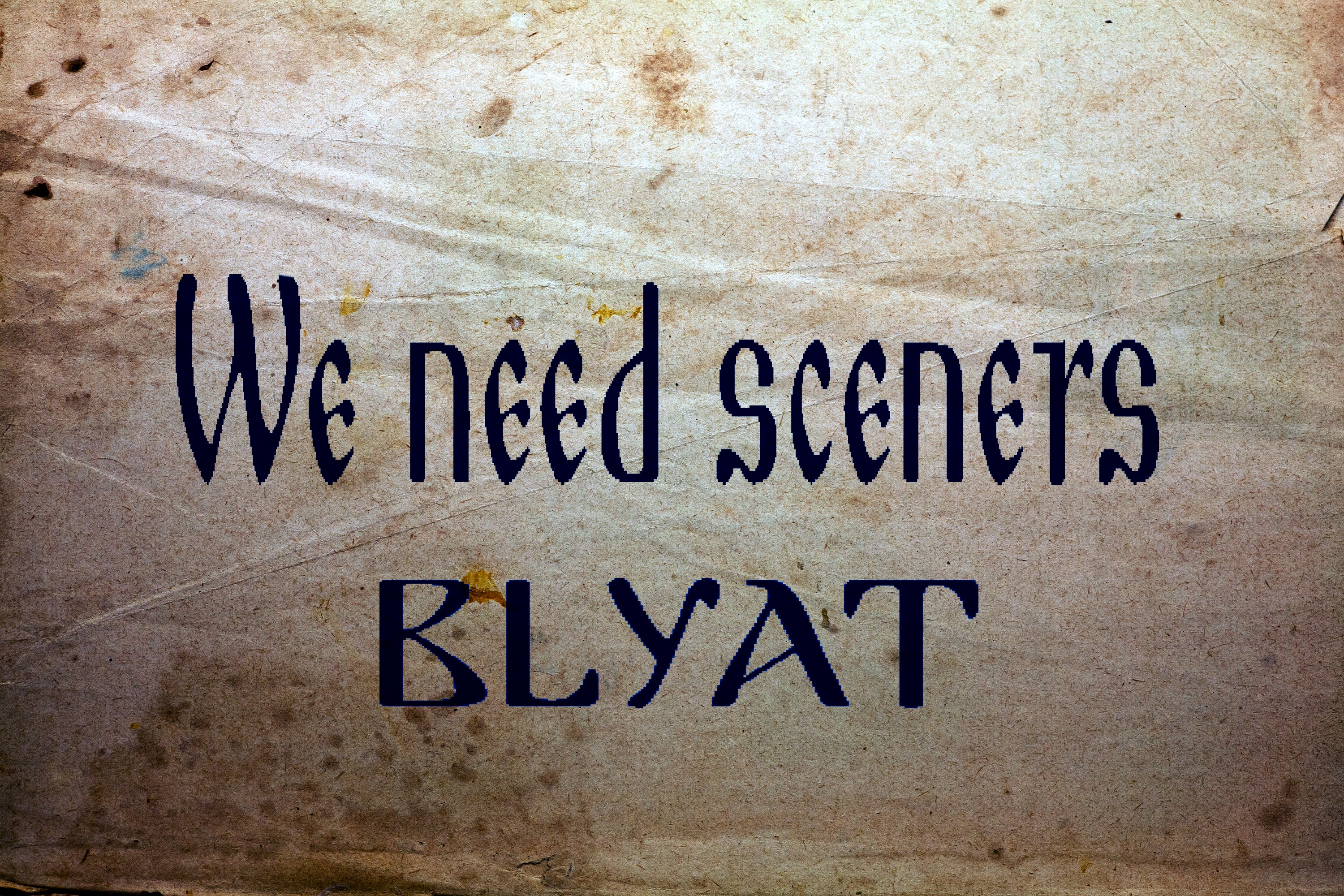 we need sceners blyat