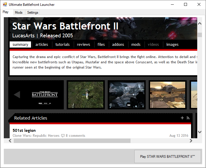 Star Wars: Battlefront, Software