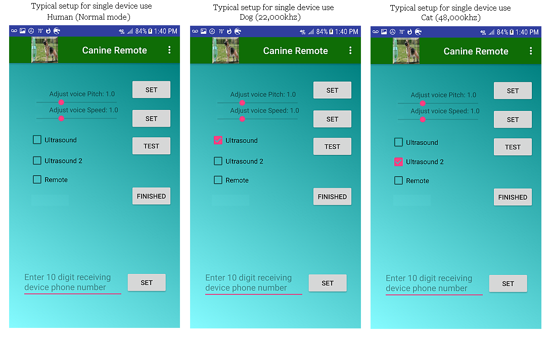 single device settingsA