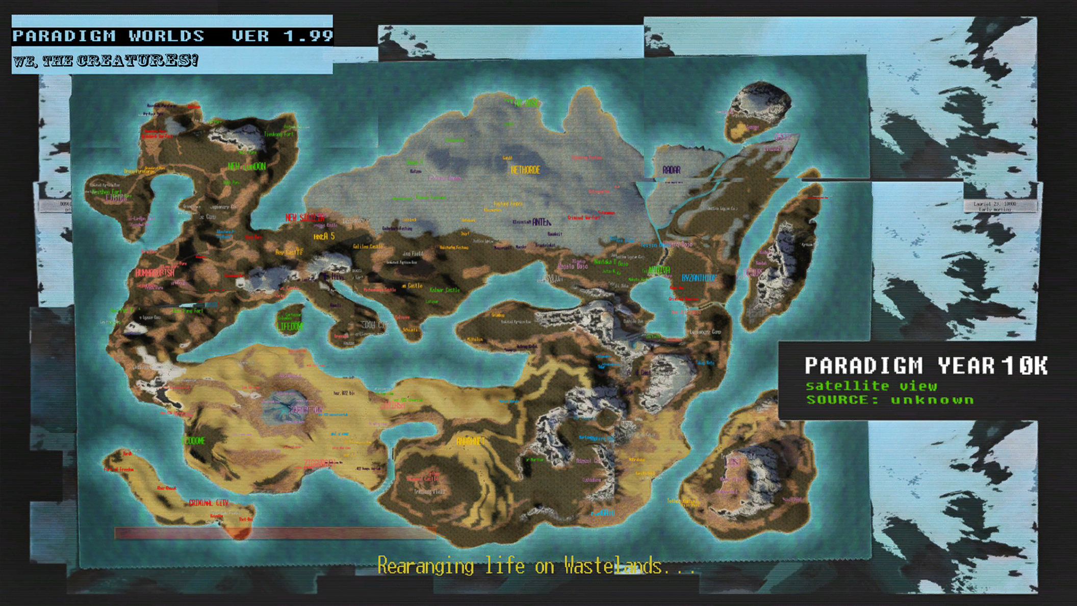 PARADIGM WORLDS Map