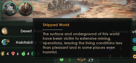 Effect of setting mining focus on a world.