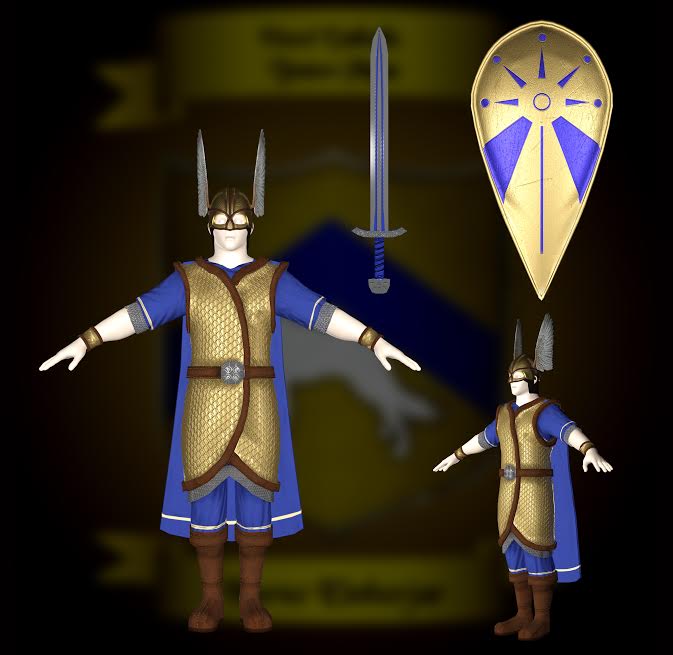 Norse Einherjar Rendering