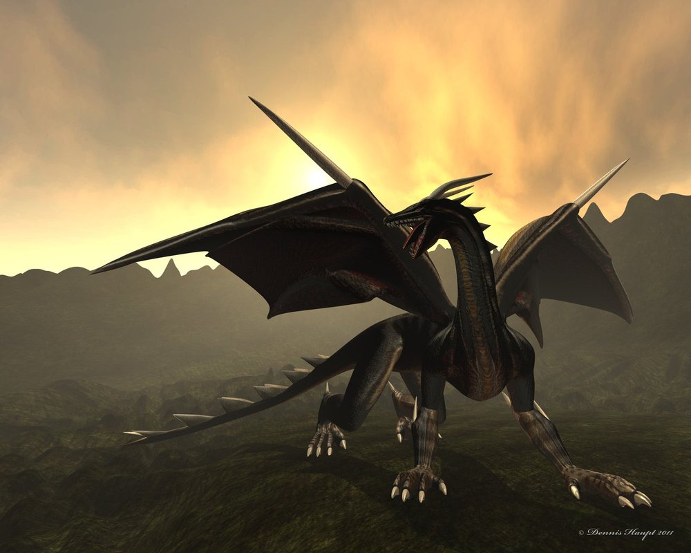 black dragon rigged and game rea