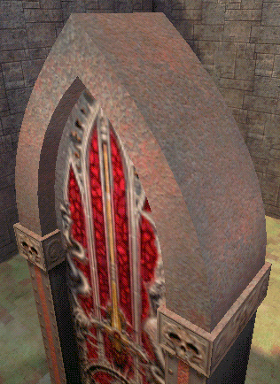 The thickened patch arch in the game