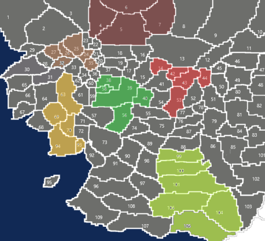 Starting Faction Map