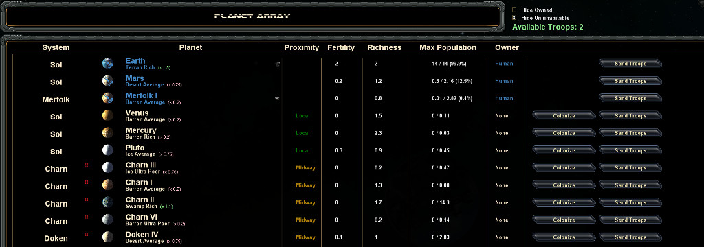 Venus 14 PlanetList