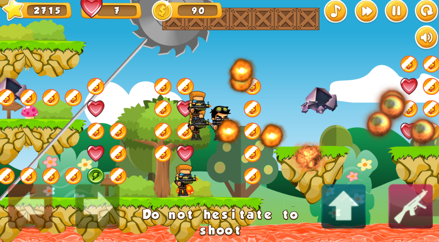 Lava Island: Shooting Action Adventure Platformer