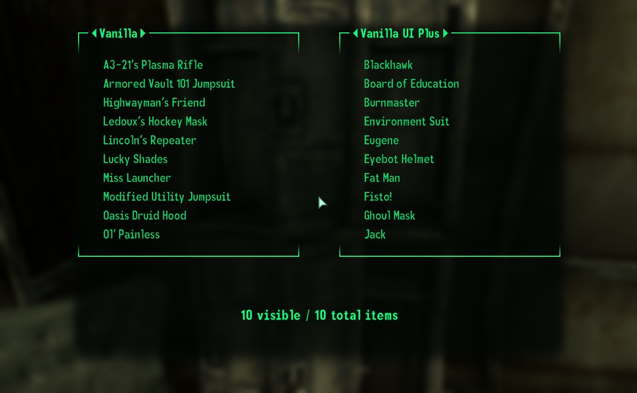 Vanilla UI Plus mod for Fallout: New Vegas - Mod DB