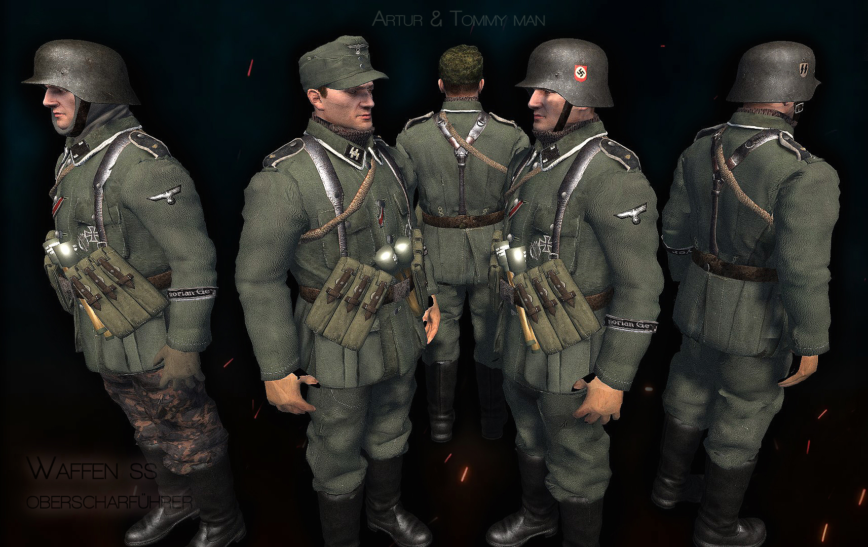 Waffen SS,Oberscharführer,Budapest siege mod,Models