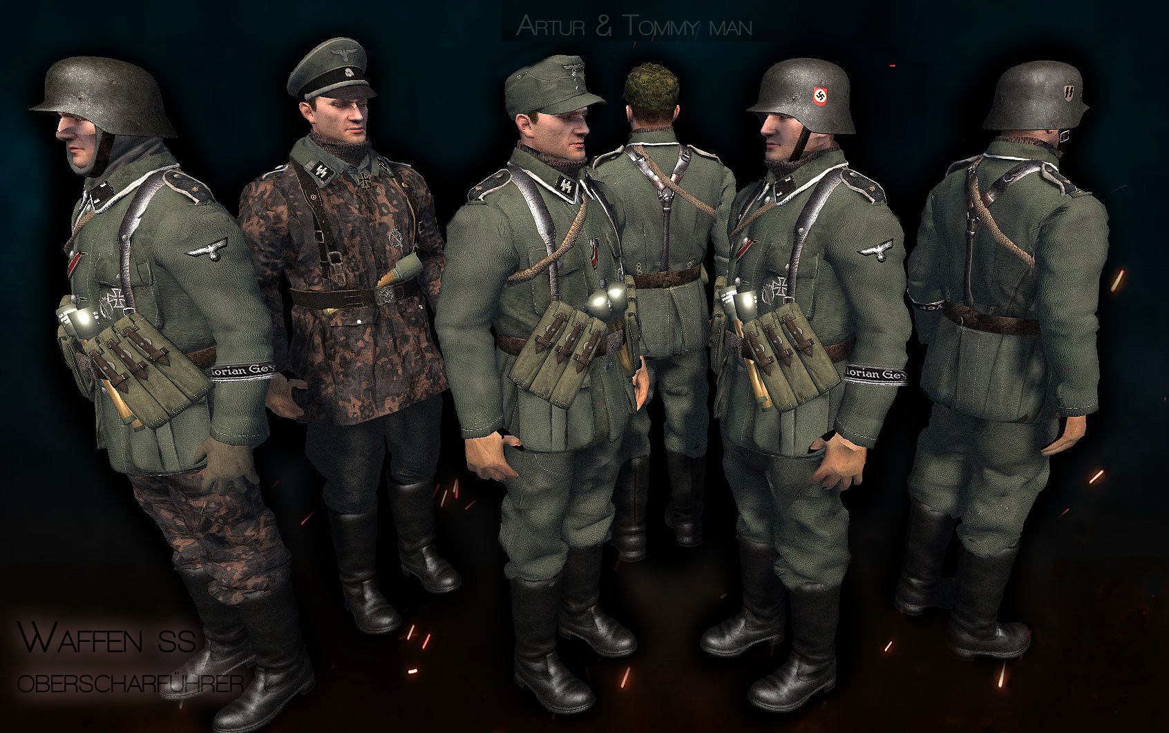 Waffen ss Models in Budapest siege mod.1944-45.