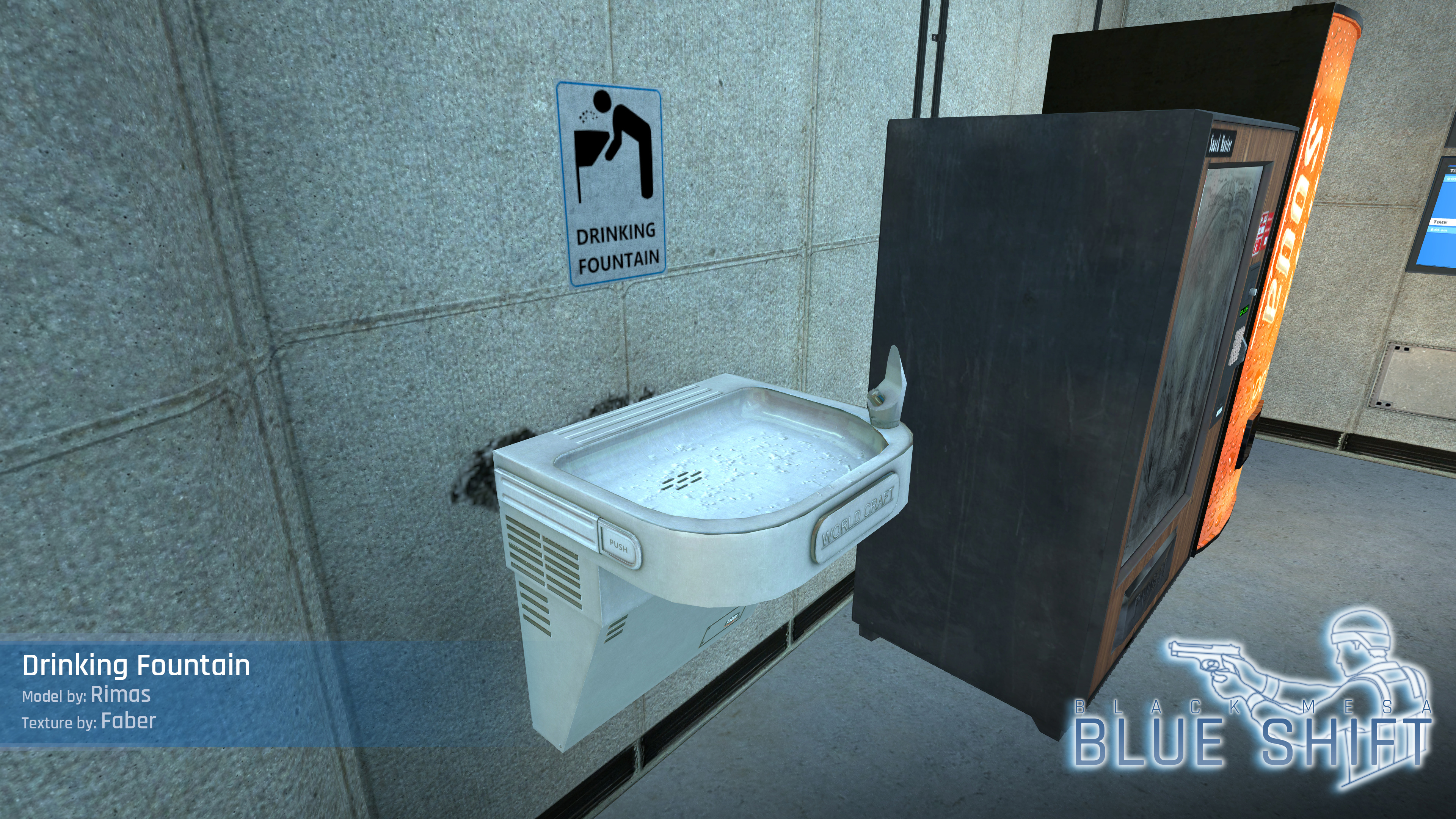 Drinking Fountain Model - Black Mesa: Blue Shift