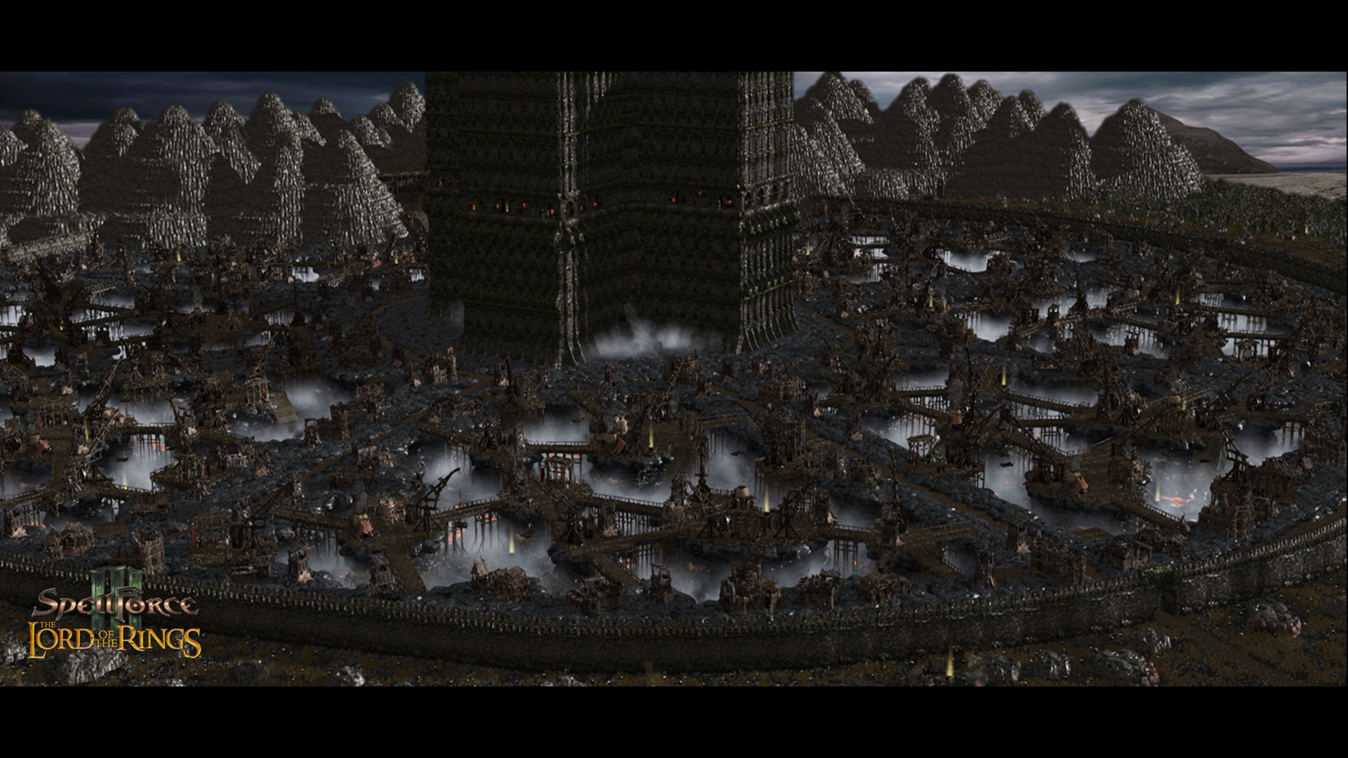 Overview Screenshot of the finished designed level map/episode of Isengard