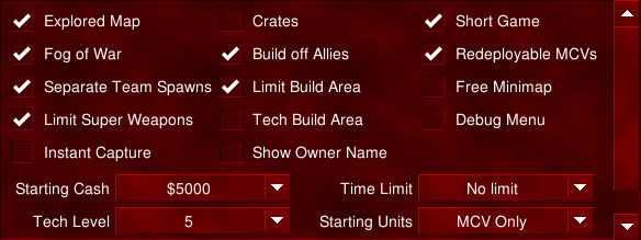 RV Lobby Options