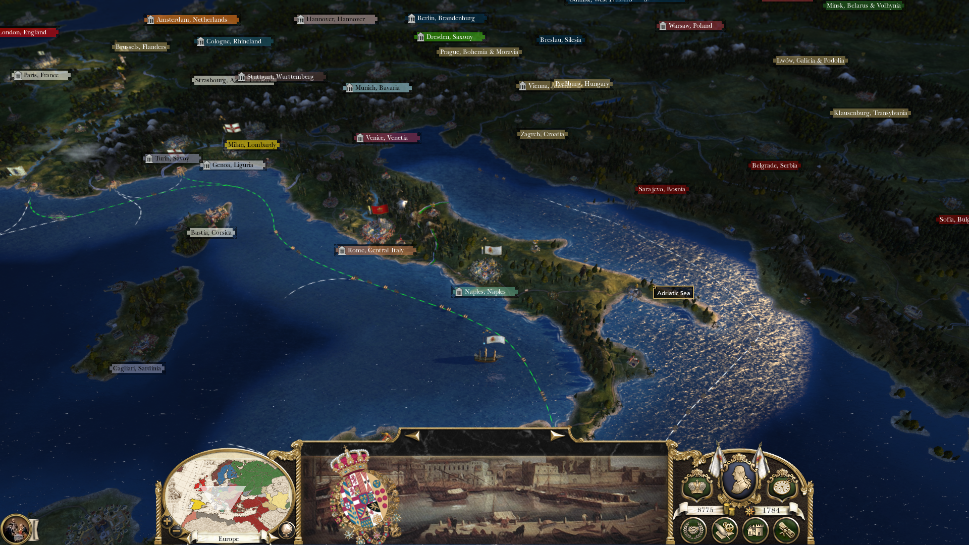 Naples-Sicily in Late Campaign