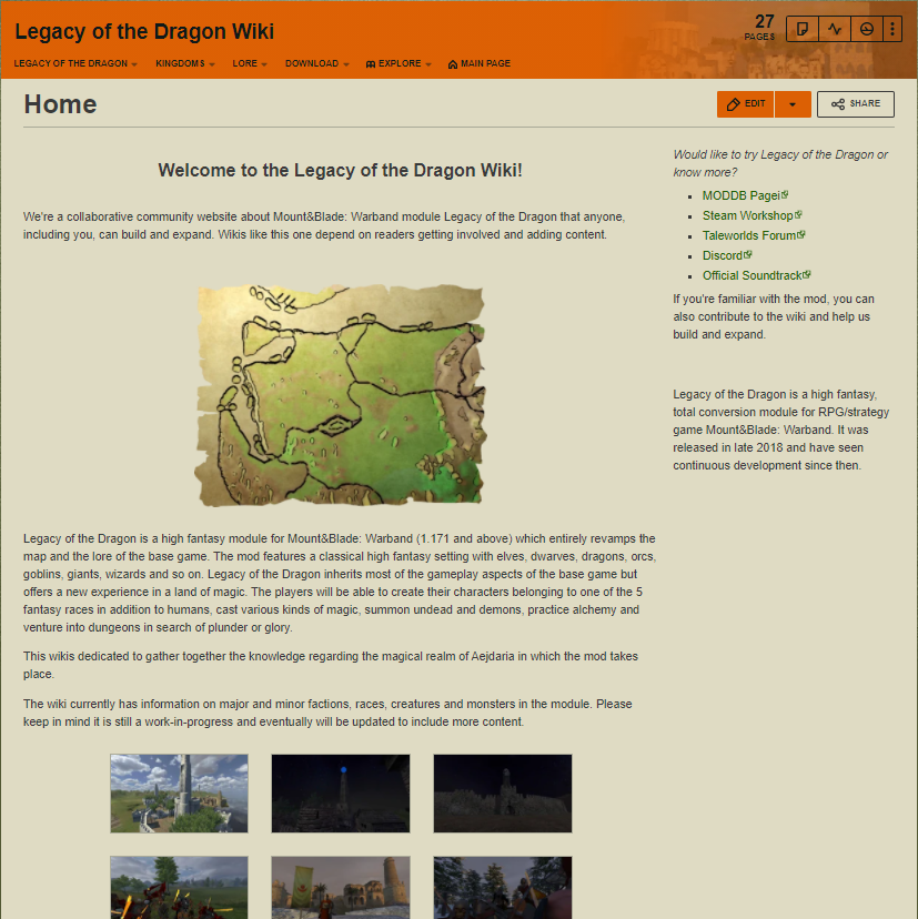 Arcane Library is the official Legacy of the Dragon wiki.