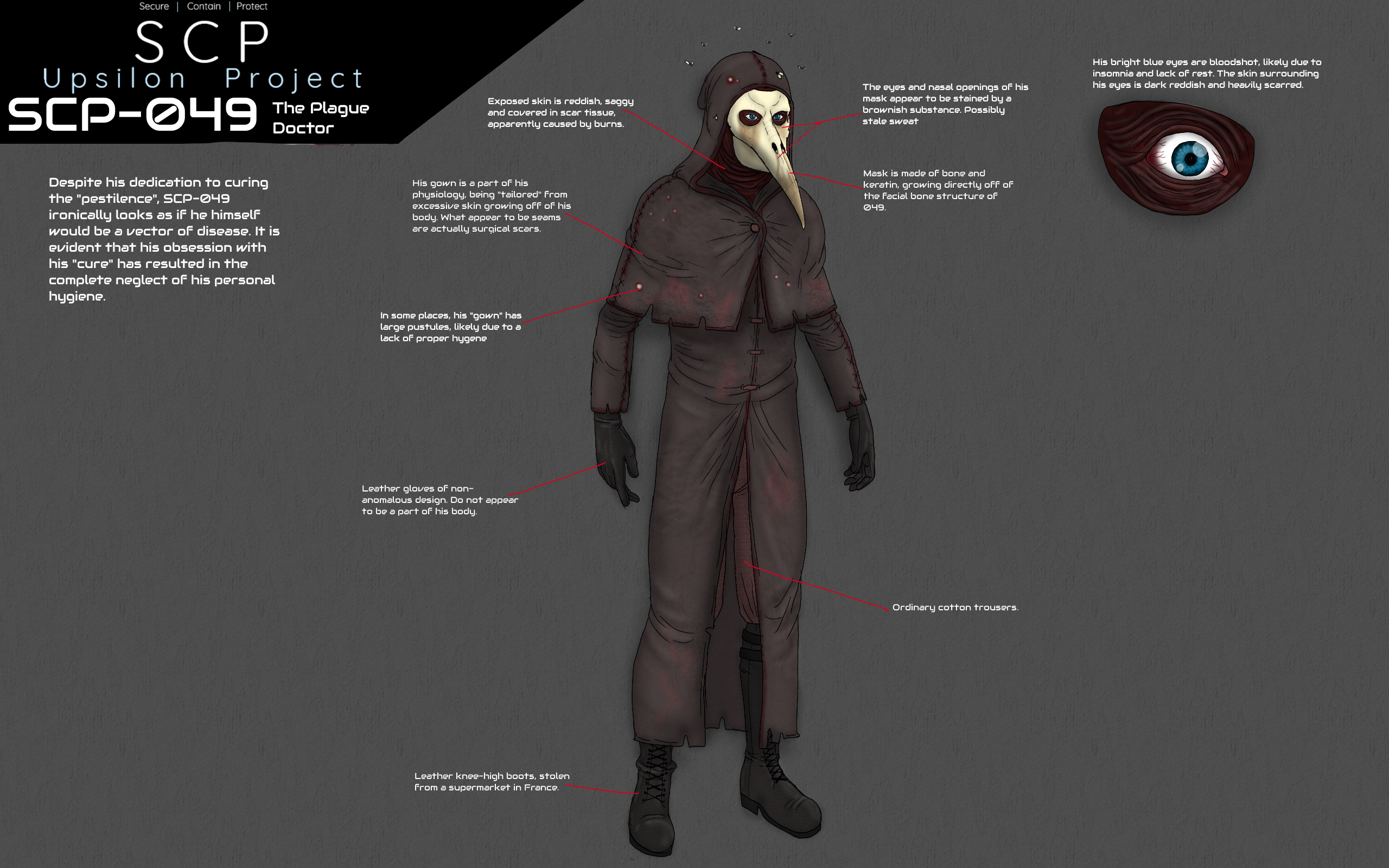 SCP-049 from SCP – Containment Breach Costume