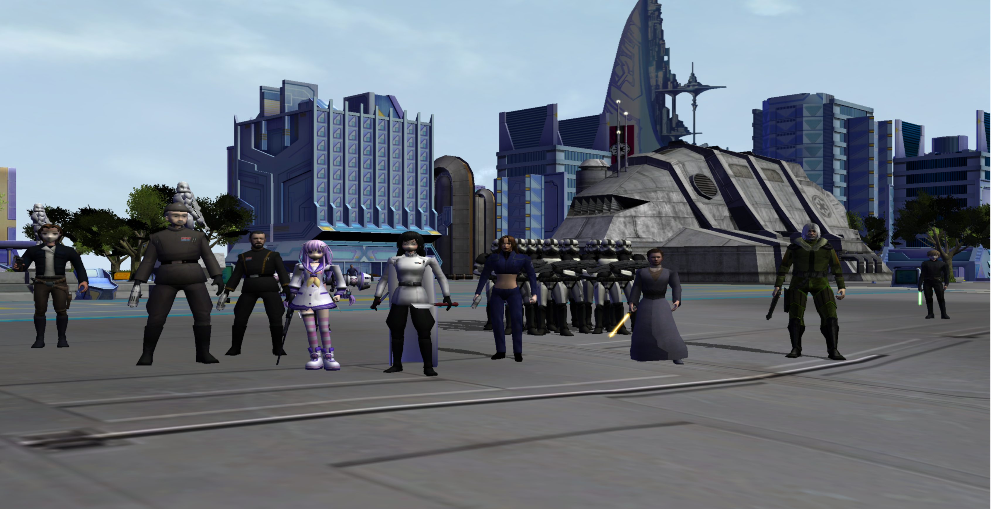 Planetune City with some Heroes