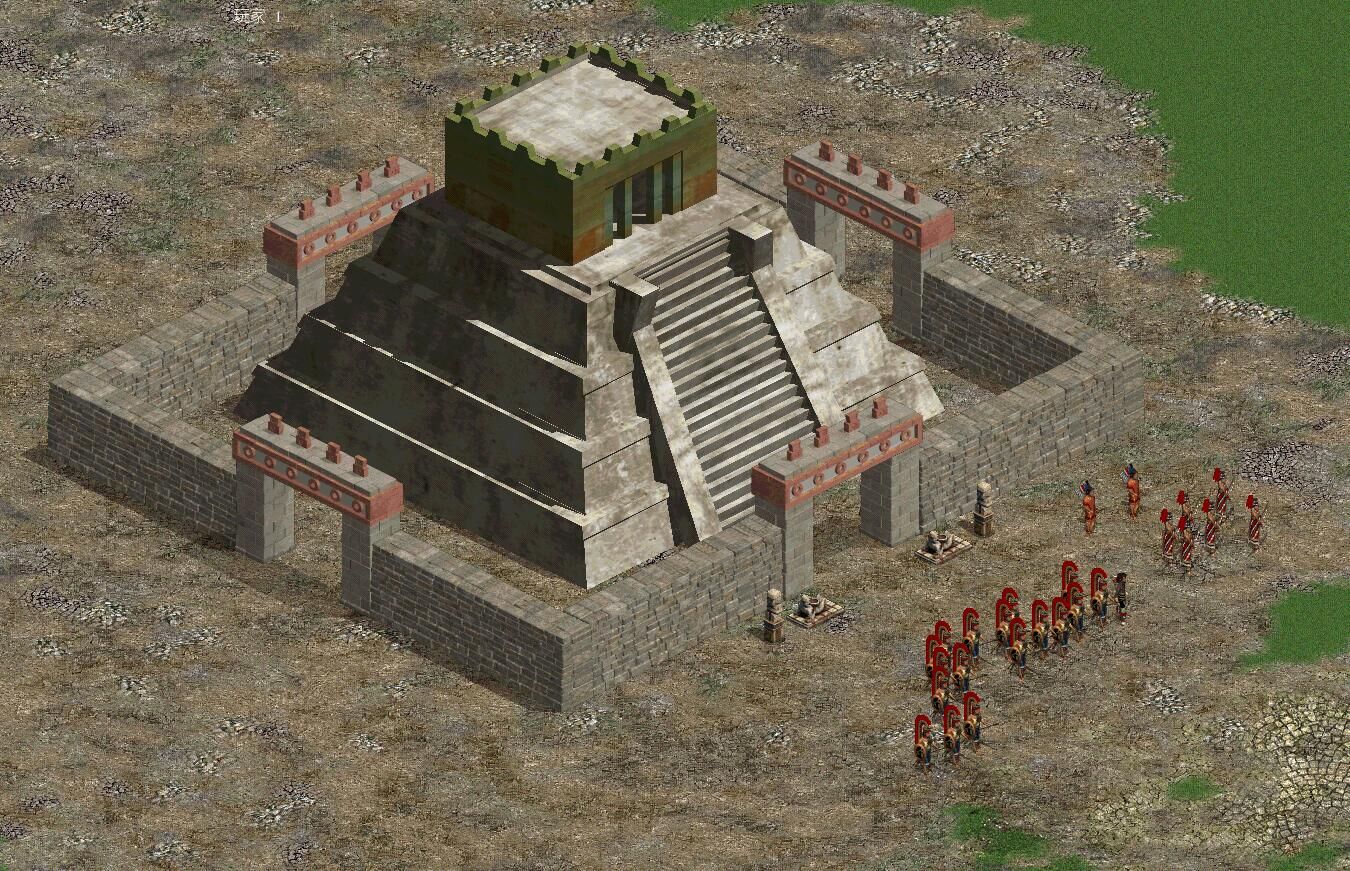 An Aztec style Temple