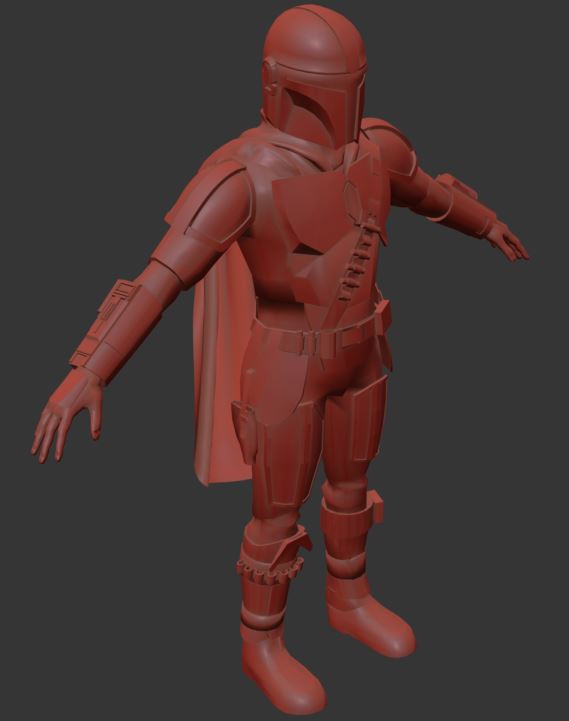 High Poly finished; Low Poly about to be textured. Rigging next