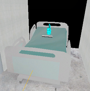 A hospital bed model custom made by Toashen, its being used in a small sequence (thats why theres a camera)
